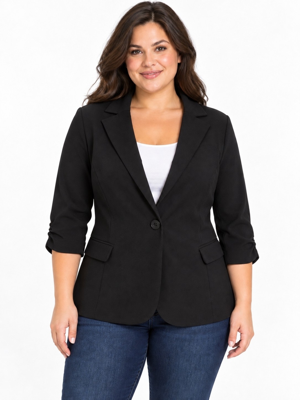 torrid Black Single-Button Tailored Blazer